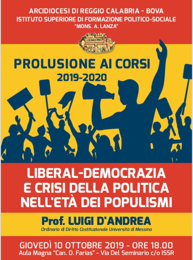 Prolusione ai Corsi 2019-2020