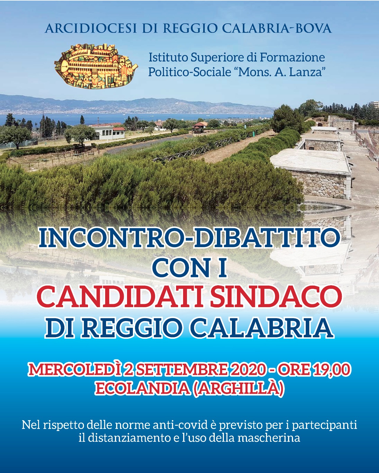 Incontro – Dibattito con i candidati a Sindaco di Reggio Calabria  – Mercoledì 2 Settembre 2020  –  Ore 19.00 – Ecolandia (Arghillà)